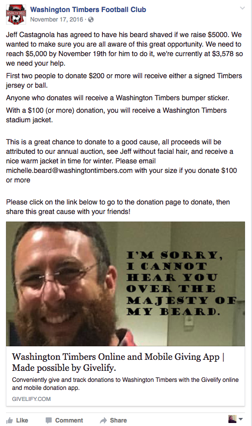 Mobile Giving Helps Youth Soccer Club Exceed Nonprofit Fundraising Goal Mobile Giving Helps Youth Soccer Club Exceed Nonprofit Fundraising Goal