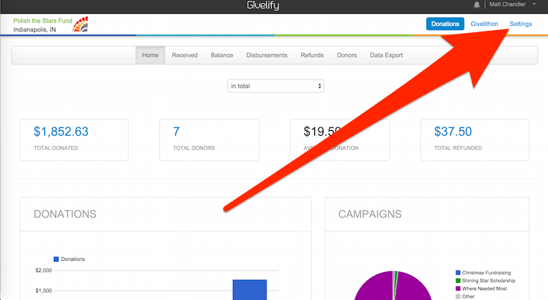 Givelify Deep Linking 3