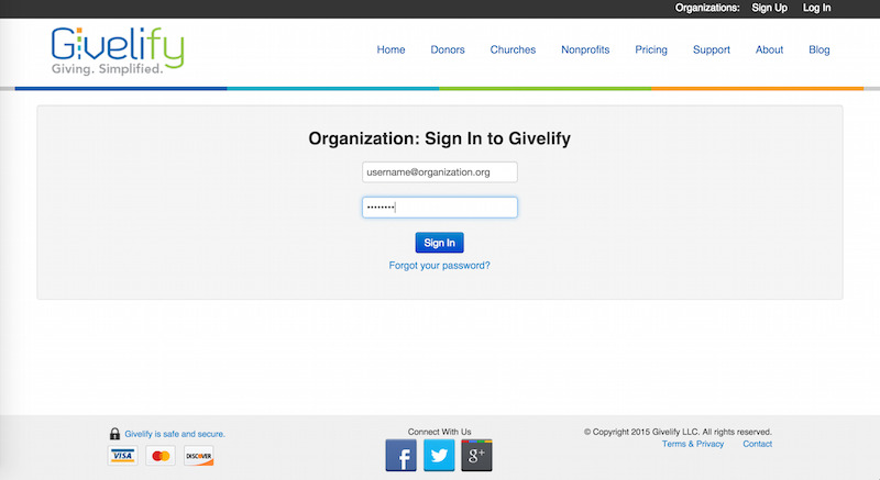 Givelify Deep Linking 2