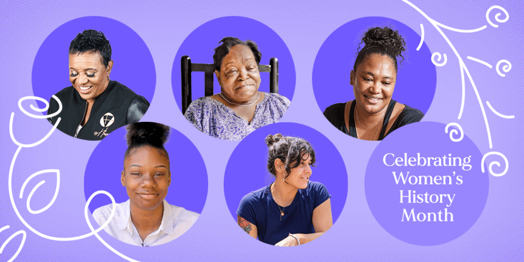 Dr. Jazz and Flossie Varner and Shmara Mitchell and Jayla Ned and Claudia Rivera empowered women making positive change