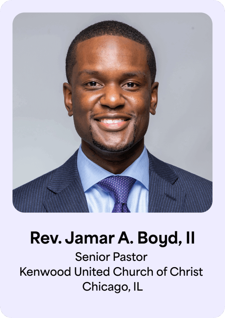 Headshot of Senior Pastor, Rev. Jamar A. Boyd, II